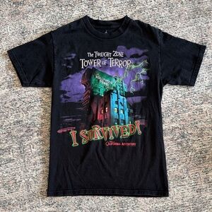 VintageBlack Twilight Zone Tower of Terror Shirt